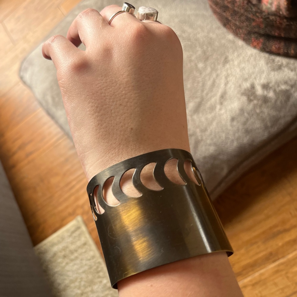 Earthbound Crescent Moon Bangle